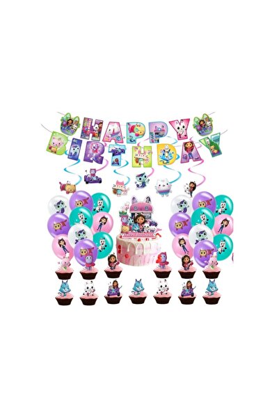 REDQUIT Set de accesorii pentru petrecerea de ziua de naștere a casei de păpu...