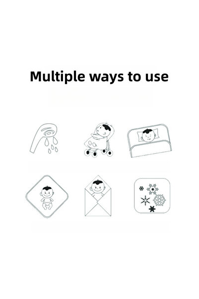 Hibobi Premium Super Soft 6-Layer Cotton Muslin Baby Blanket – 110 x 110 cm