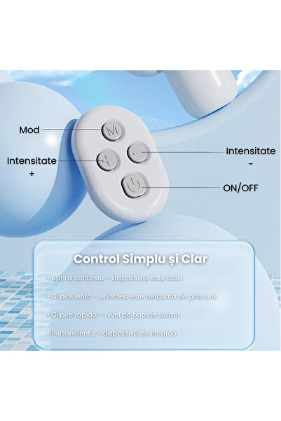 wellco Aparat Masaj Muscular, Impulsuri Electrice Cu 16 Niveluri Intensitate, Wireless, Electrostimulare