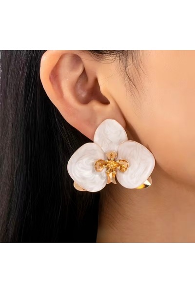 suprizegift أقراط زهور بوهيمية عتيقة