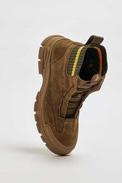 Faruk balkanas Madrid Model Combination Leather Imported Sole Boots