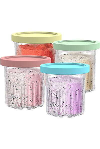 NALACAL بديل لأكواب وأغطية نينجا كريمي - عبوة من 4 قطع NC501 (متوافق مع NC500...