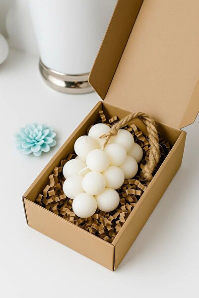 PEKPLUS Dekoratif Üzüm Salkımı Sabun BEYAZ SABUN Kokulu, Oda ve Dolap Kokusu,...