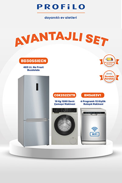 Profilo BD3055IECN - CGK252ZXTR - BMS683V1 3'lü Avanjatlı Set