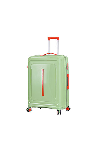 Lee Cooper Large extendable trolley LC33403, 77x51x30 cm, polypropylene, lock, 4 wheels 360°, green