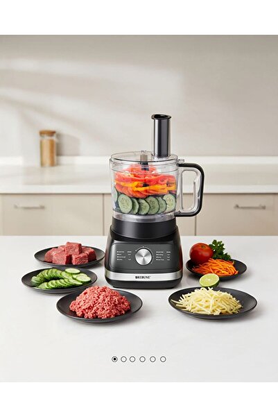 rebune Multifunction Food Processor 500W - 2 Speeds - Black - RE-2-058