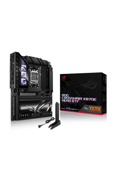 ASUS ROG CROSSHAIR X870E HERO BTF X870 Soket AM5 DDR5 8666MHz(OC) M.2 Anakart