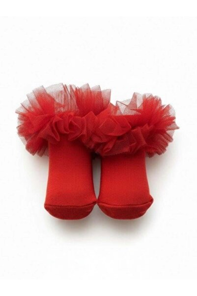 Zekids Baby Cotton Tulle Short Socks
