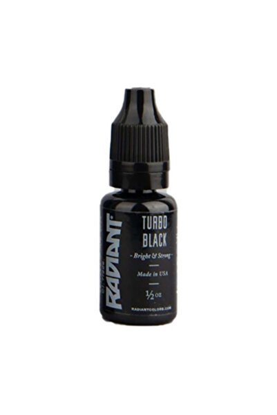 Radiant Colors Turbo Black 1/2 OZ (15ml.) Dövme Boyası