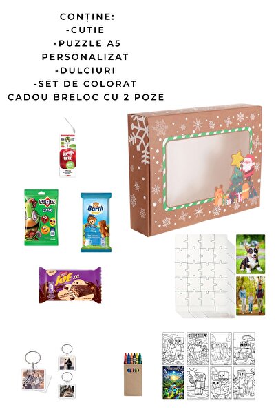 CrisPrint Santa Claus or Christmas gift box for children for boys