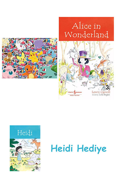 Bloomsbury لغز بوكيمون من رافنسبرجر 100 قطعة + أليس في بلاد العجائب + هايدي