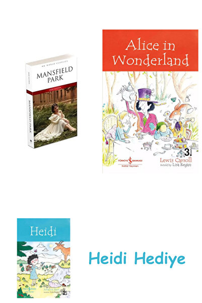 Bloomsbury مانسفيلد بارك + أليس في بلاد العجائب + هايدي
