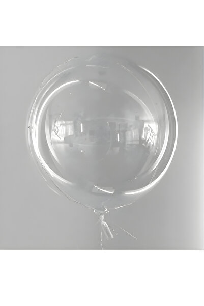 Organizasyon Pazarı 18 Inch Transparent Bobo Balloon – Large Size Durable Party and Birthday Decoration Balloon 40-45 cm
