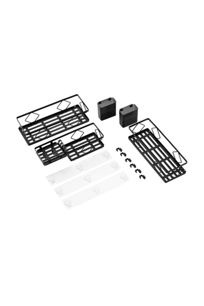 Lawazim Shower Caddy Set 3pcs - No Drill Adhesive Wall Mounted Organizer