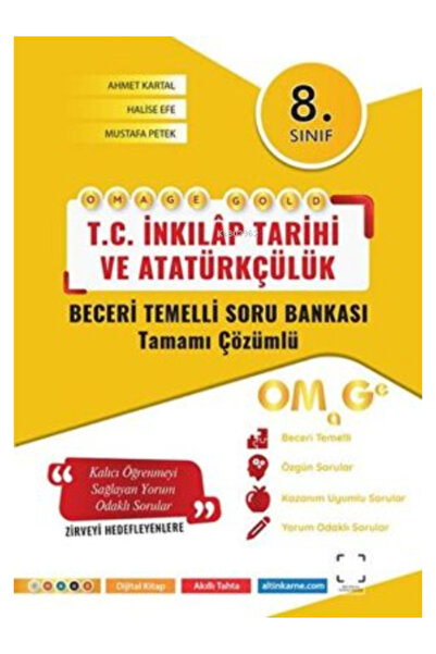 Omage Yayınları Omage 8. Sınıf Gold İnkılap Tarihi Ve Atatürkçülük Soru Banka...