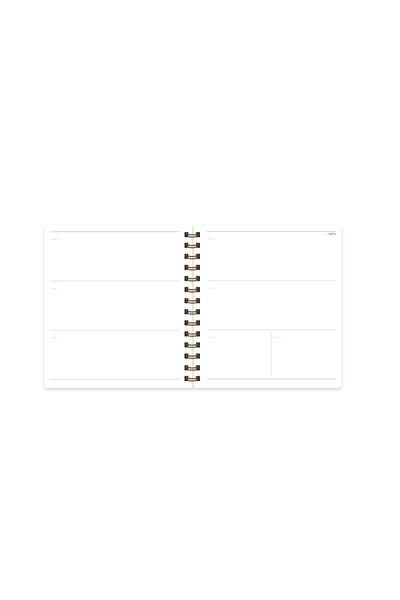 KESKİN COLOR 19X21 Spiral Bound Hard Cover Perpetual Agenda - Bloom