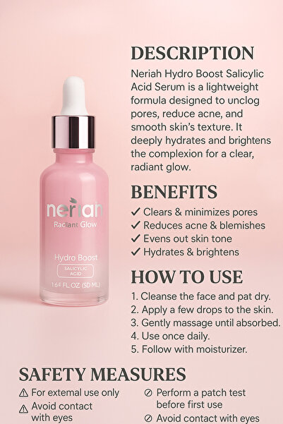 neriah Hydro Boost Salicylic Acid Serum