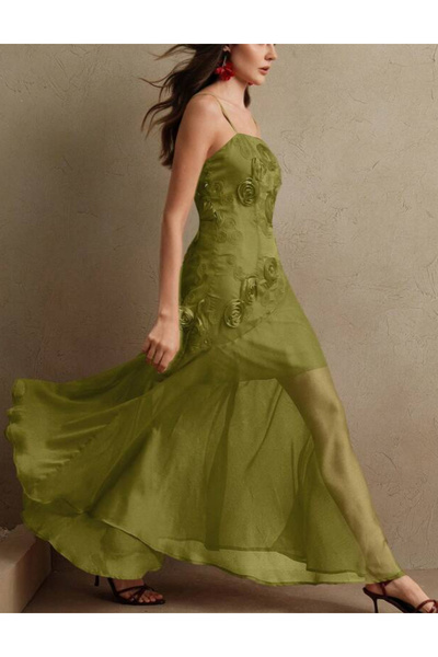 Sheya Shein maxi dress, khaki