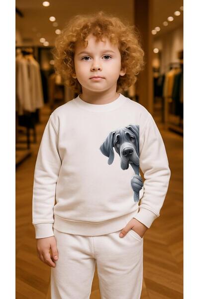 playwear Παιδικό Φούτερ Σετ με Στάμπα BLAC για Κορίτσια και Αγόρια, Λαιμόκοψη...