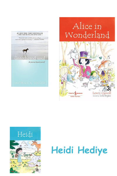 Bloomsbury كتاب ليتل براون جروب: الروح غير المرتبطة: رحلة إلى ما يتجاوز نفسك + أليس في بلاد العجائب + هايدي