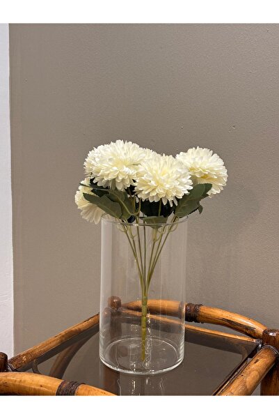 Miko Home & Garden Silindir Şeffaf Cam Vazo – Orta Boy | Minimal Dekor & Çiçe...