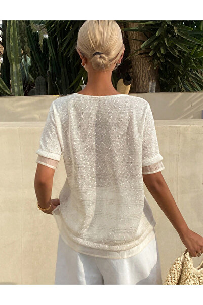 Sheya Shein DAZY T-shirt, cream