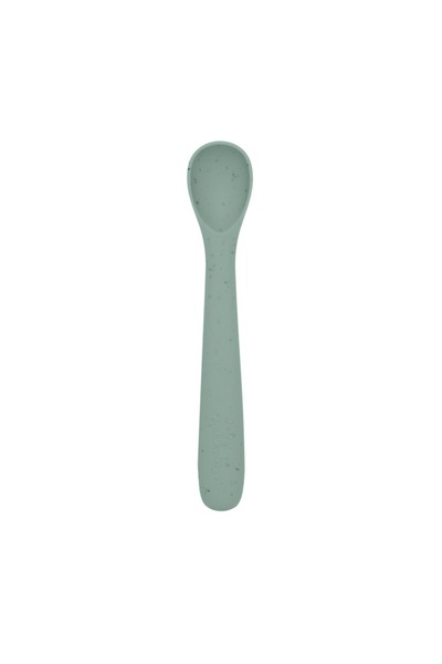 Kikka Boo Silicone Spoon for Baby's First Meals, Platinum Sage Green