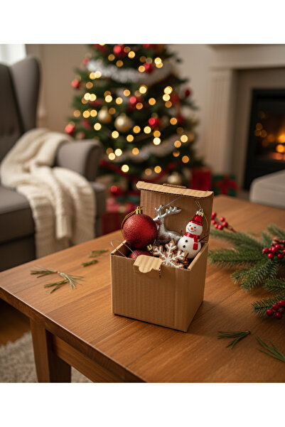 BOXMASTER-KOLİKAPINDA Tek Oluk-Çok Amaçlı Koli-Kraft(8,5x12x10cm)Hediye Kutus...