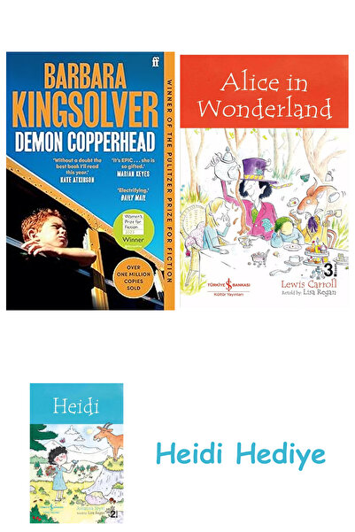 Bloomsbury Demon Copperhead: Câștigător al Premiului pentru Ficțiune pentru Femei + Alice în Țara Minunilor + Heidi