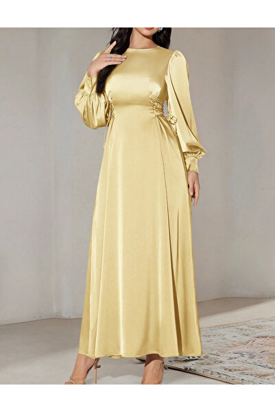 Sheya Rochie maxi Shein, galben