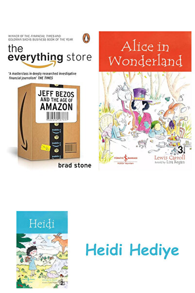 Bloomsbury متجر كل شيء: جيف بيزوس وعصر أمازون + أليس في بلاد العجائب + هايدي