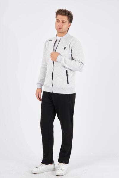 Marco Ferry Fleece-Lined 3 Thread Winter Tracksuit Set White 5721-B