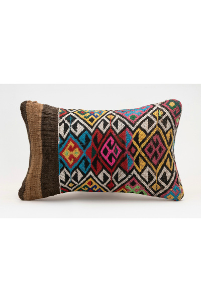 Kilim Whole Sale غطاء وسادة عتيق مصنوع يدويًا من الكليم والصوف، مقاس 30x50 سم