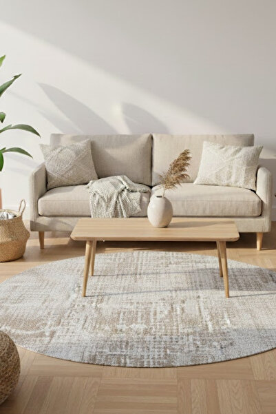 Sisal Round Jute Base Decorative Washable Soft Straw Look Dustproof Carpet with Border