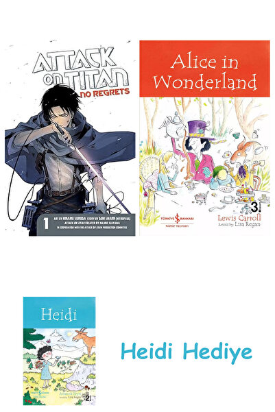 Bloomsbury هجوم العمالقة: بلا ندم، المجلد الأول: 01 + أليس في بلاد العجائب + هايدي