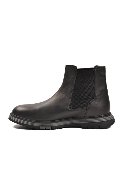 AYAKMOD Black Genuine Leather Men's Chelsea Boots 2K1234-767 m