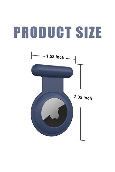 Generic 3 Pcs AirTag Tracker Hidden Protective Silicone Sleeve Holder with Invisible Pin (Pink, Blue, Orange