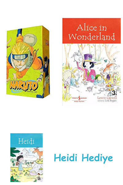 Bloomsbury مجموعة ناروتو: المجلدات 1-27 مع الإصدار المميز: المجلد الأول + أليس في بلاد العجائب + هايدي