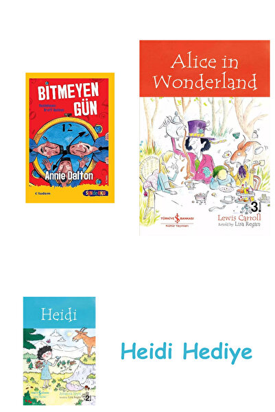 Bloomsbury You also might like: the neverending day - new isbn + alice in wonderland + heidi