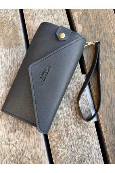ÖZÜM TAKI Women's Wallet with Phone Compartment Black