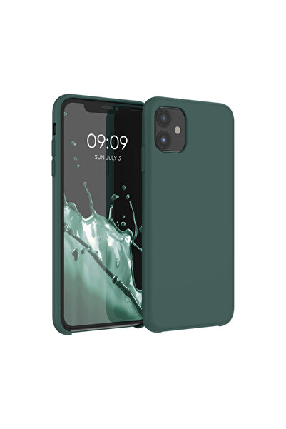 KWmobile Case for Apple iPhone 11, Silicone, Green, 49724.169