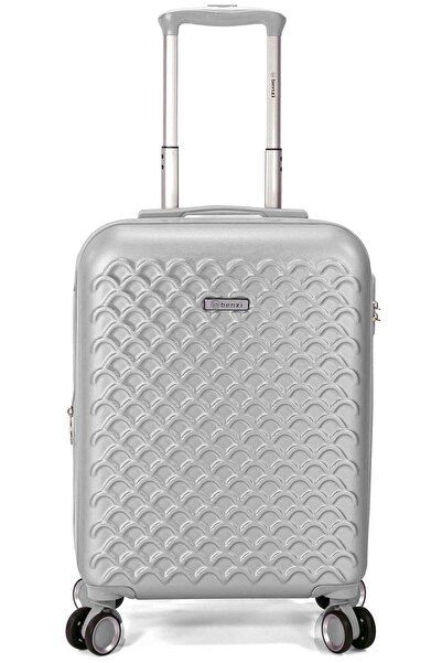 Benzi Troler extensibil mare BZ 5823, ABS, 75x46x29 cm, încuietoare, 4 roți 360°, argintiu