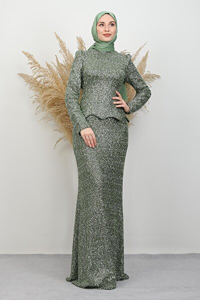 lizatesettür Melida Takım Abiye Yeşil