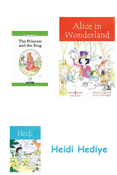 Bloomsbury الأميرة والضفدع: المستوى 2 + أليس في بلاد العجائب + هايدي