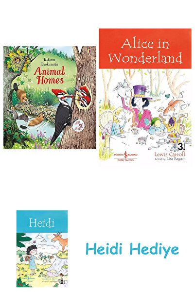 Bloomsbury Look Inside Animal Homes + Alice in Wonderland + Heidi