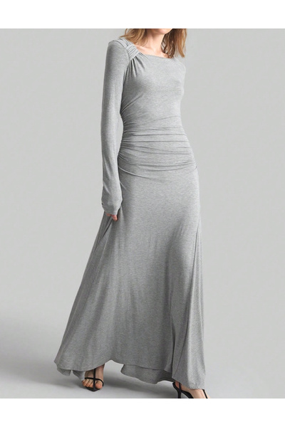 Sheya Shein maxi dress, gray