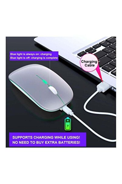 Generic M40 Ultra-Thin Wireless Mouse Silver