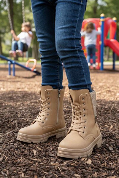 AYAKMOD Non-Slip Sole with Fleece Inside Nut Girl's Boots G-1001 F Frmr