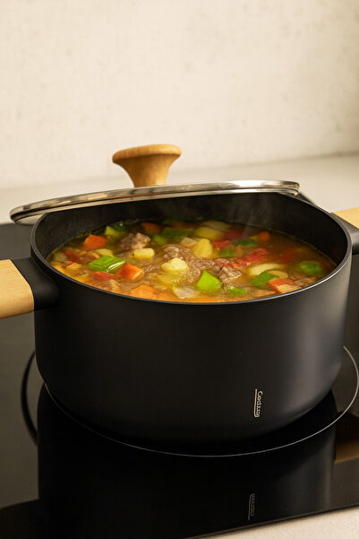 Heinner Cooking by Heinner saucepan with lid, ceramic coating, premium, 28 X 14 cm, 7.8 L