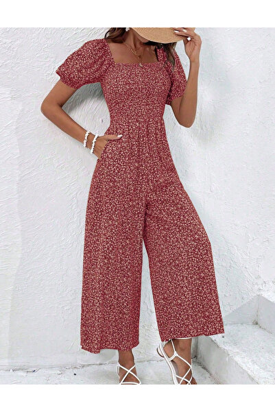 Sheya Shein long jumpsuit, red